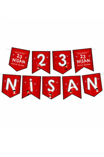 23 Nisan Zikzak Banner Paketli